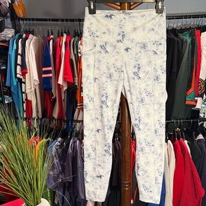 Blue Tie-Dye Leggings